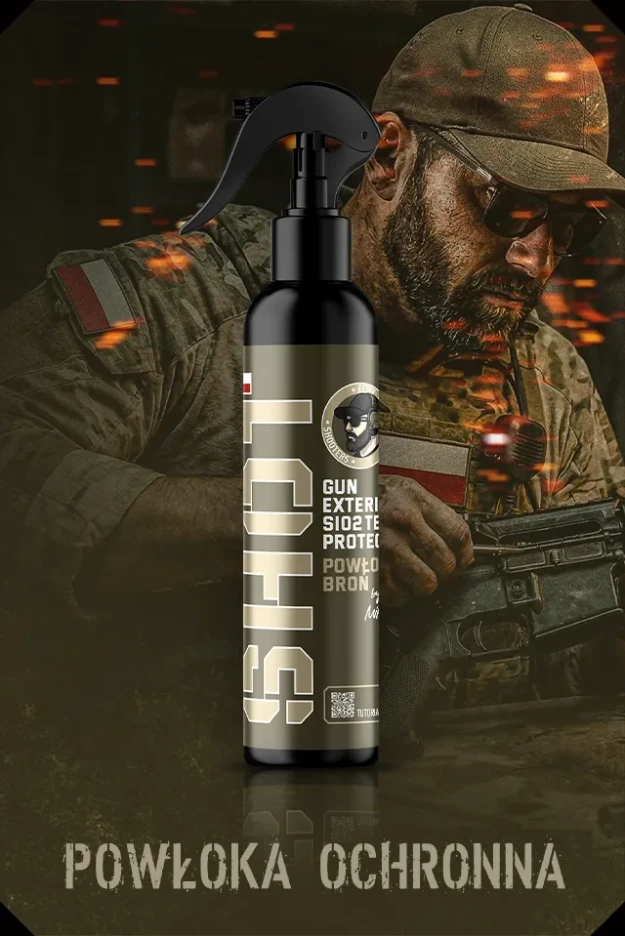 SHOT GUN EXTERIOR SIO2 TECH PROTECT POWŁOKA BROŃ CZYSZCZENIE BRONI